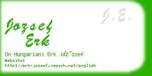jozsef erk business card